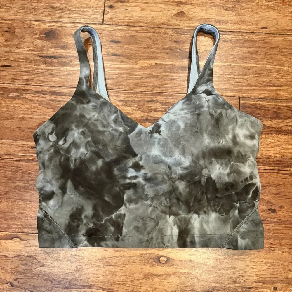 lululemon like new align cropped cami tank top size 10 like new with pads - Picture 1 of 3
